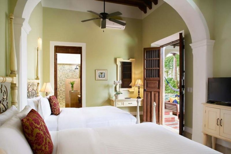 Chambre de l'hôtel Casa Lecanda à Merida - Mexique | Au Tigre Vanillé