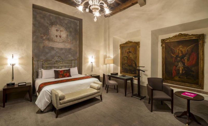 Chambre double à l'hôtel Quinta Real à Puebla - Mexique | Au Tigre Vanillé