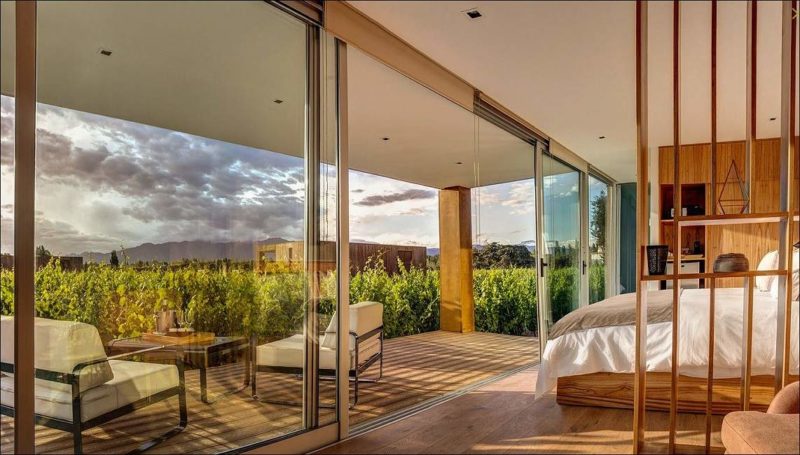 Chambre de l'hôtel Entre Cielos à Mendoza - Argentine | Au Tigre Vanillé