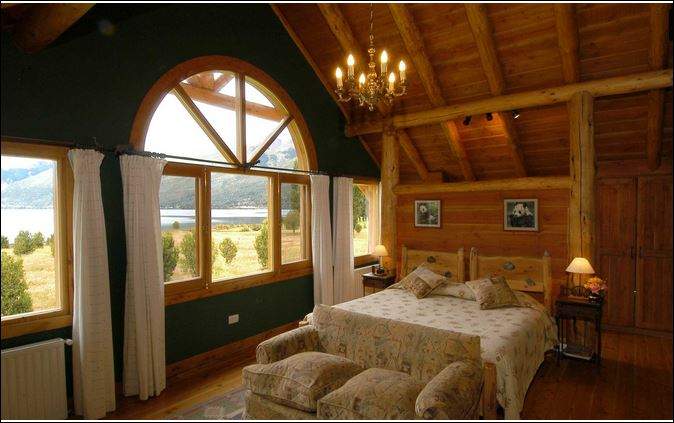 Chambre de l'estancia Peuma Hue à Bariloche - Argentine | Au Tigre Vanillé