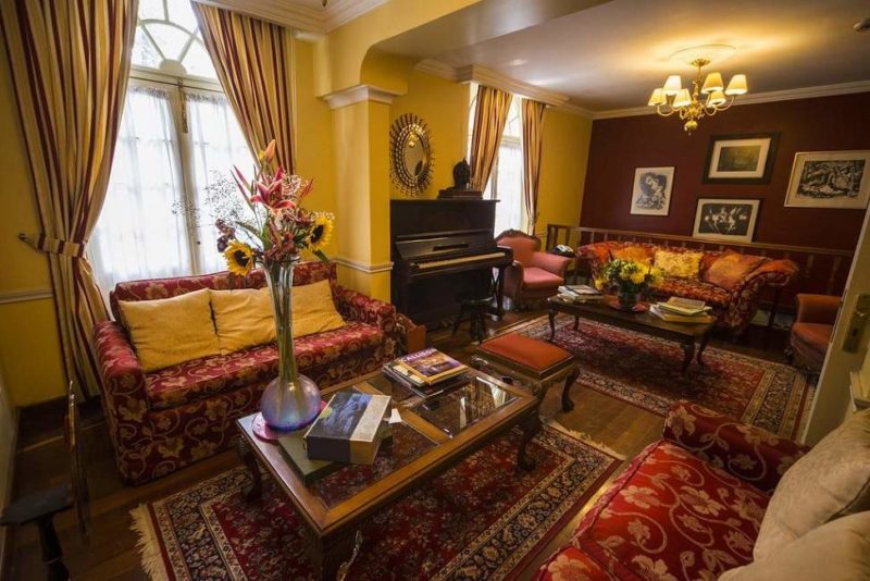 Salon de l'hôtel Casona à Mexico - Mexique | Au Tigre Vanillé