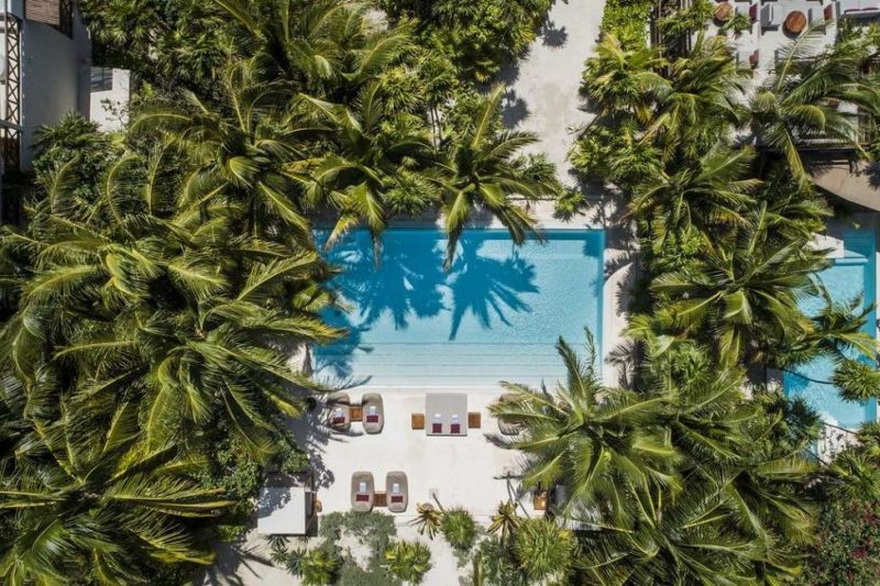 Piscine de l'hôtel Jashita sur la Riviera Maya - Mexique | Au Tigre Vanillé