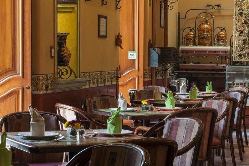 Restaurant de l'hôtel Parador San Miguel à Oaxaca - Mexique | Au Tigre Vanillé