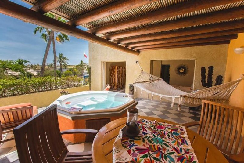 Terrasse de la Casa Natalia à San Jose del Cabo - Mexique | Au Tigre Vanillé
