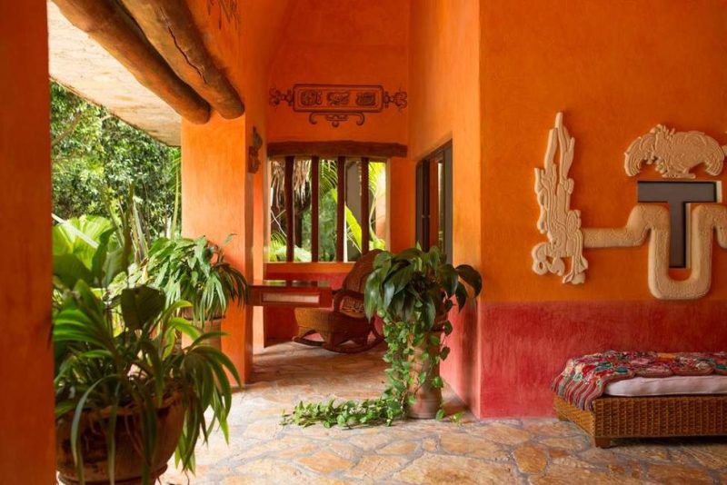 Terrasse de l'hôtel Quinta Cha Nab Nal à Palenque - Mexique | Au Tigre Vanillé