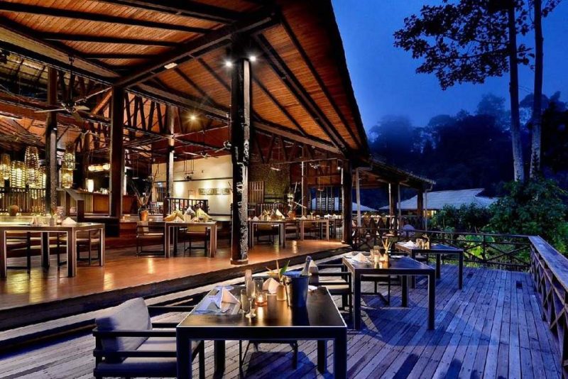 Restaurant du Borneo Rainforest Lodge - Malaisie | Au Tigre Vanillé