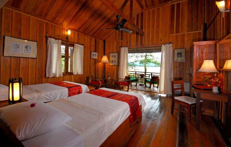Chambre de La Folie Lodge à Champassak - Laos | Au Tigre Vanillé