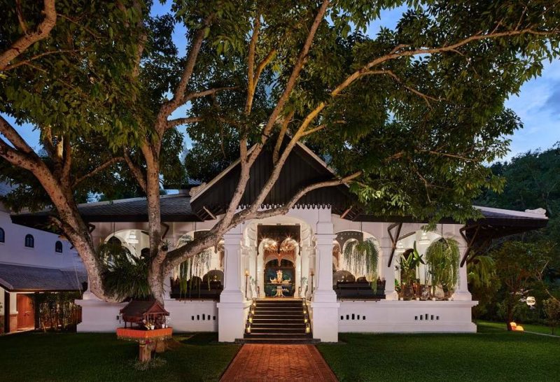 Jardin de l'hôtel Rosewood à Luang Prabang - Laos | Au Tigre Vanillé