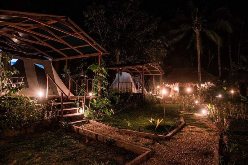 tente-campement-uaxactun-peten-guatemala Nuit au campement de Uaxactun - Guatemala | Au Tigre Vanillé