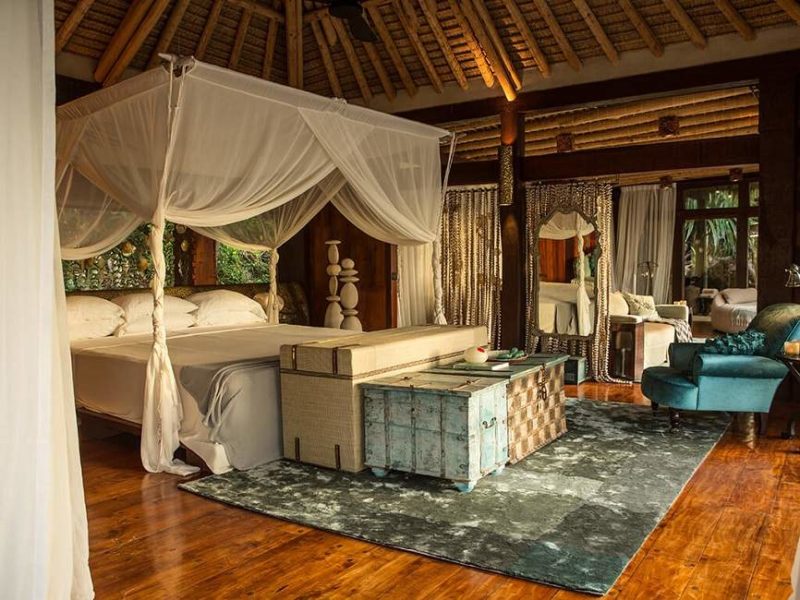 Chambre d'une villa privée de North Island - Seychelles | Au Tigre Vanillé