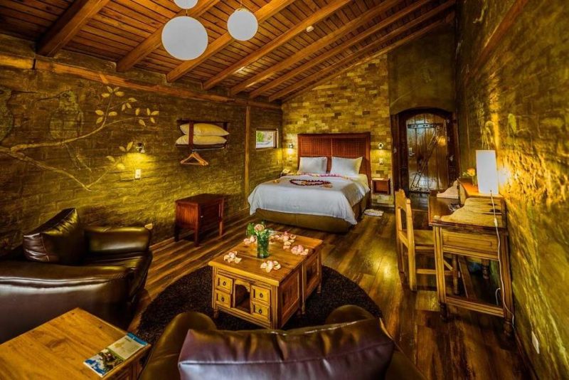 Chambre double de l'hôtel Luna & Volcan à Banos - Equateur | Au Tigre Vanillé