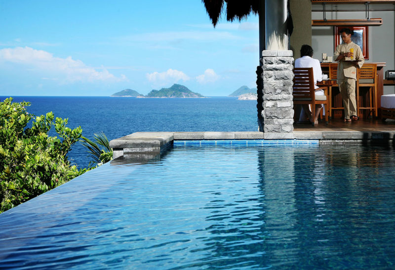 Les Seychelles, Hôtel Anantara, piscine