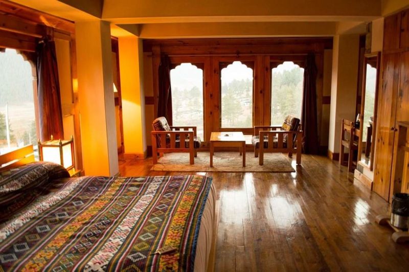 Chambre de l'hôtel Dewachen - Bhoutan | Au Tigre Vanillé