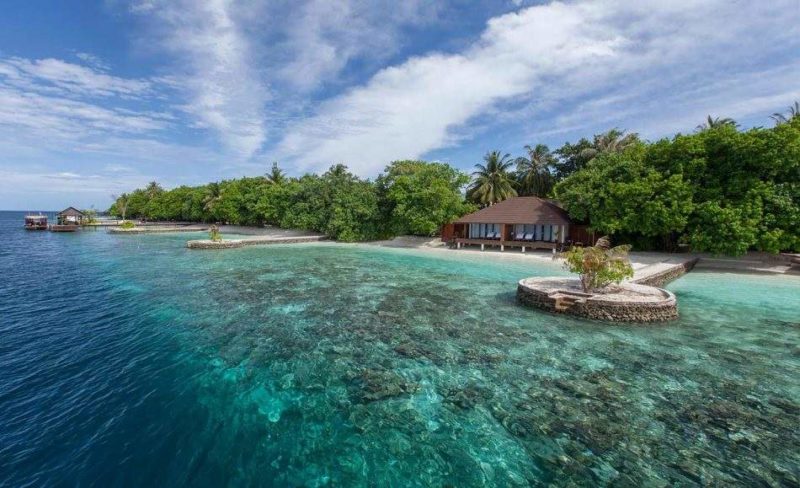 Plage et villa de l'hotel Lily Beach - Maldives | Au Tigre Vanillé