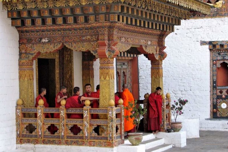 Rencontrer les moines du dzong de Punakha - Bhoutan | Au Tigre Vanillé