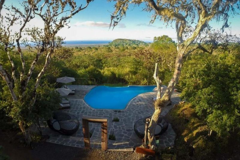 Piscine du Safari Camp Santa Cruz dans les Galapagos - Equateur | Au Tigre Vanillé