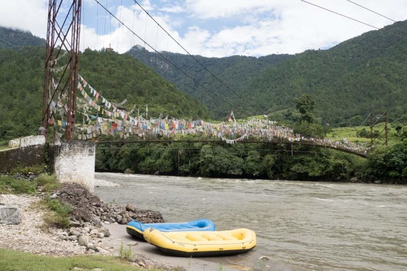 Rafting sur la rivière dans la vallée de Punakha - Bhoutan | Au Tigre Vanillé