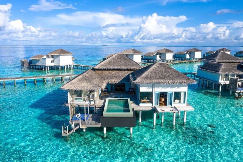 Piscine privée d'une villa du Raffles Meradhoo - Maldives | Au Tigre Vanillé