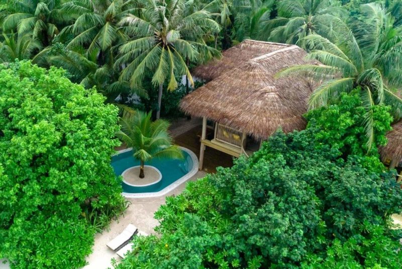 Villa crusoe de l'hotel Soneva Fushi - Maldives | Au Tigre Vanillé