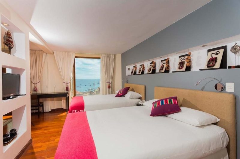 Chambre de l'hotel Rosario à Copacabana sur le lac Titicaca - Bolivie | Au Tigre Vanillé