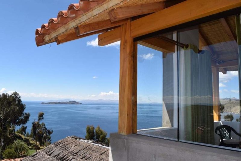 Vue depuis l'hotel Casa Luna à Copacabana sur le lac Titicaca - Bolivie | Au Tigre Vanillé