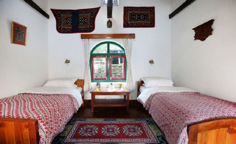 Chambre de l'hotel Gurung Lodge à Pokhara - Népal | Au Tigre Vanillé