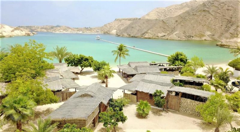 Jardin de l'hotel Muscat Hills de Mascate - Oman | Au Tigre Vanillé