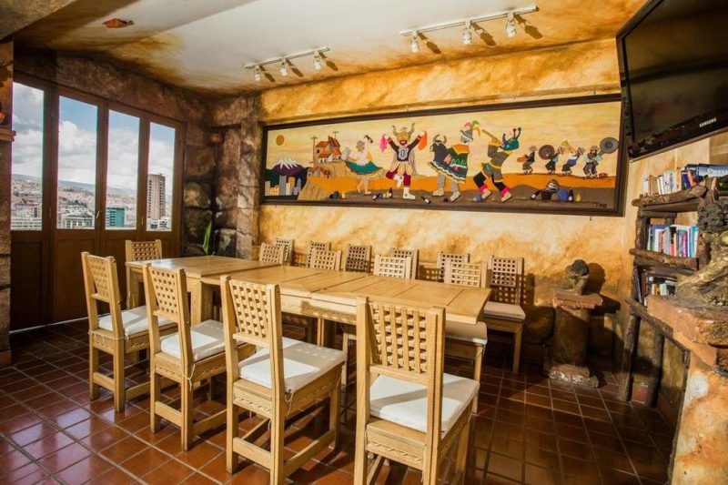 Restaurant de l'hotel Rosario à La Paz - Bolivie | Au Tigre Vanillé