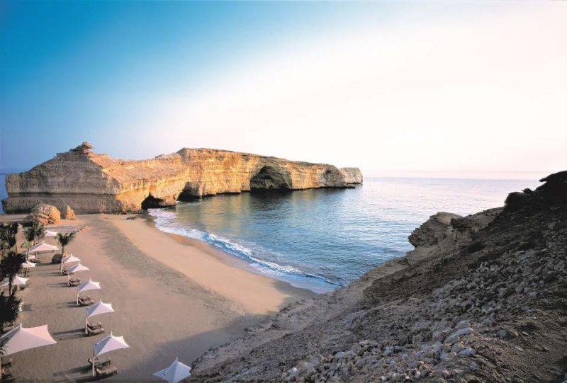 Plage de l'hotel Shangri-la Al Husn de Mascate - Oman | Au Tigre Vanillé