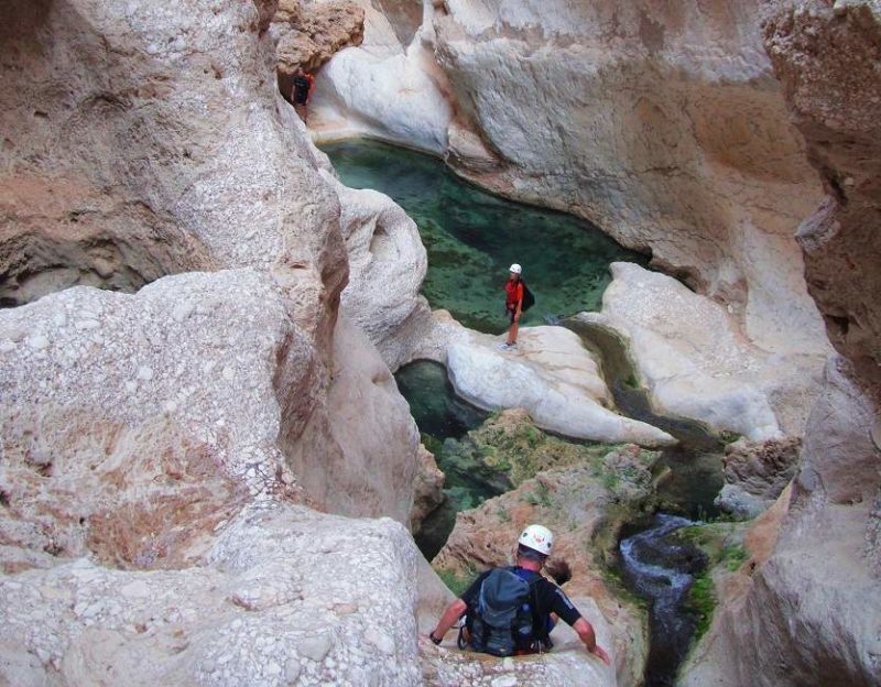 Canyoning et sport dans le wadi Taab - Oman | Au Tigre Vanillé