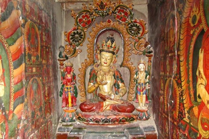 Fresques et sculptures au temple de Guge - Tibet | Au Tigre Vanillé