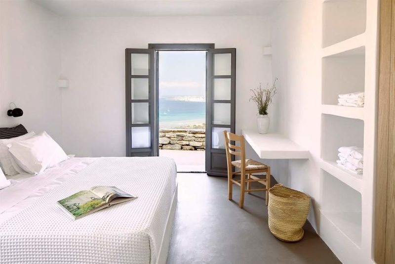 Chambre de l'hôtel Acron Villa à Paros dans les Cyclades - Grèce | Au Tigre Vanillé
