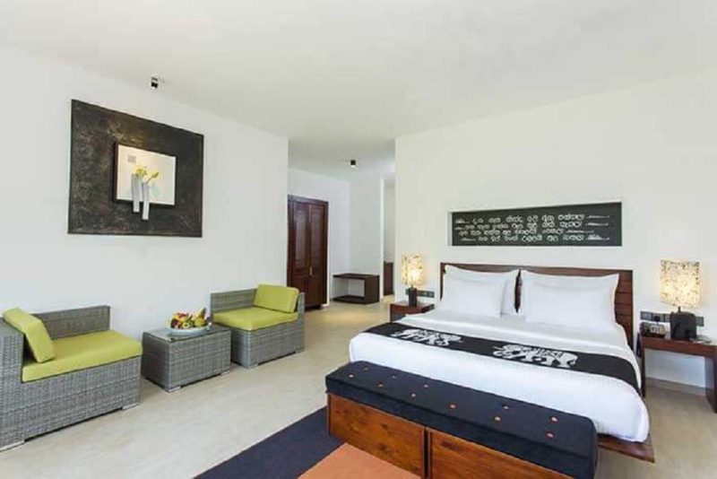 Chambre de l'hôtel Aliya à Sigiriya- Sri Lanka | Au Tigre Vanillé