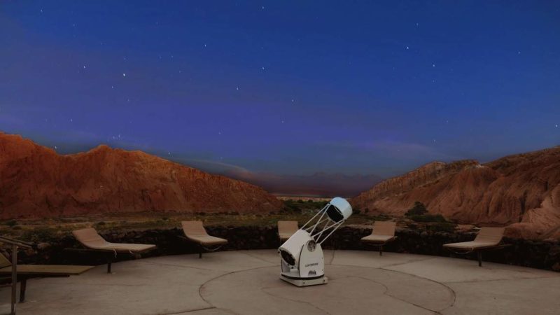 Telescope de l'hôtel Alto de San Pedro dans le désert d'Atacama - Chili | Au Tigre Vanillé