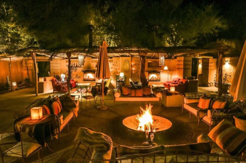 Jardin de l'hôtel Awasi de San Pedro dans le désert d'Atacama - Chili | Au Tigre Vanillé