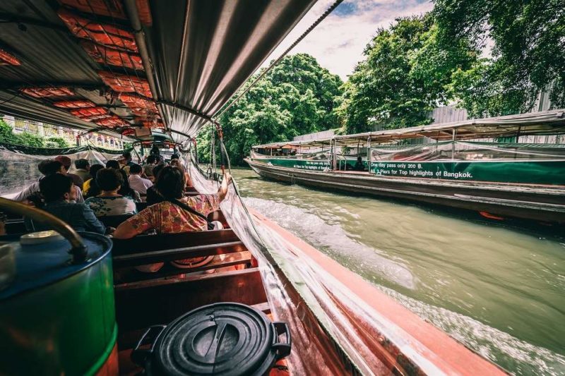 Bateaux taxi sur les canaux à Bangkok - Thailande | Au Tigre Vanillé