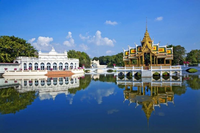 bangpain-palais-pavillon-telepherique-ayutthya-thailande Pavillon au bord d'un etang à Ayutthya - Thailande | Au Tigre Vanillé