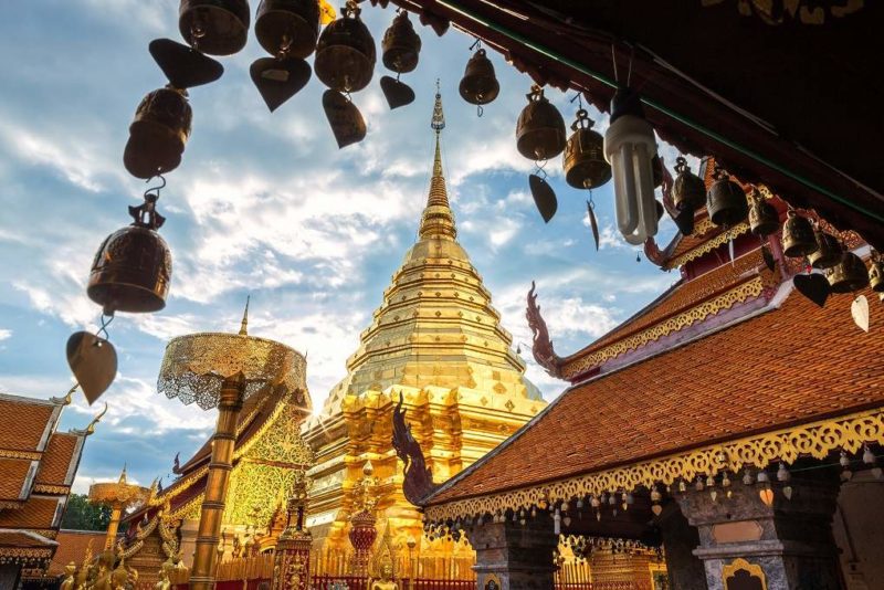 Temples dorés à Chiang Mai - Thailande | Au Tigre Vanillé