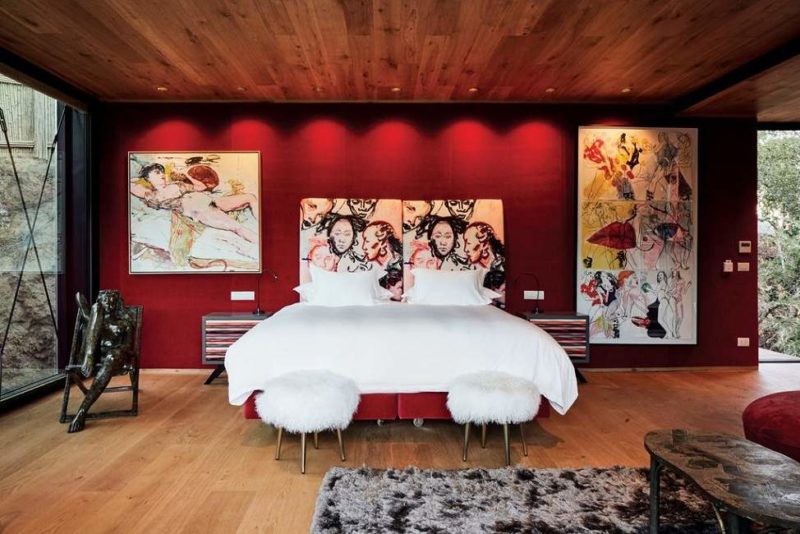 Chambre de l'hôtel Hacienda Vic de la route du Vin - Chili | Au Tigre Vanillé