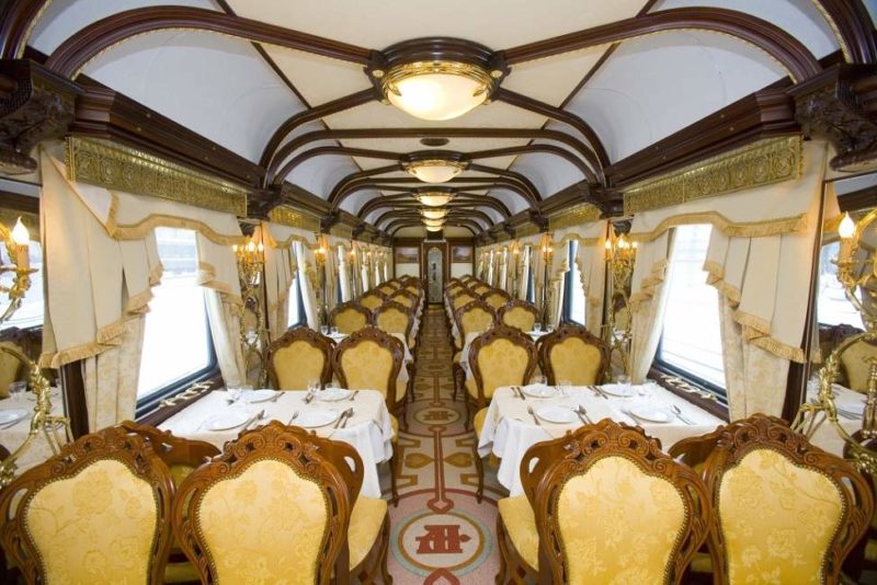 Wagon restaurant du train Imperial Russia - Transsibérien - Russie | Au Tigre Vanillé