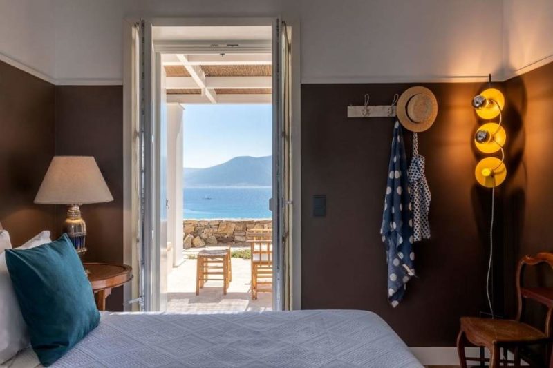 Chambre de l'hôtel Eros à Koufonissi dans les Cyclades - Grèce | Au Tigre Vanillé