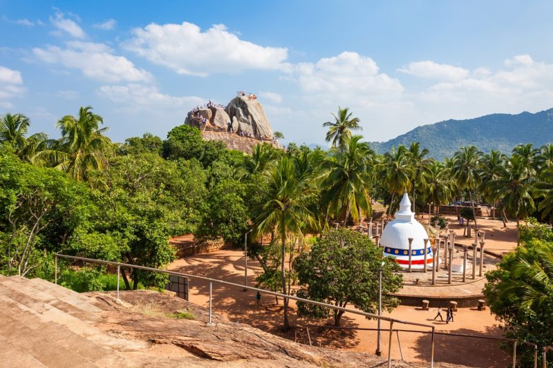 Stupa entourrée de palmiers à Anuradhapura - Sri Lanka | Au Tigre Vanillé