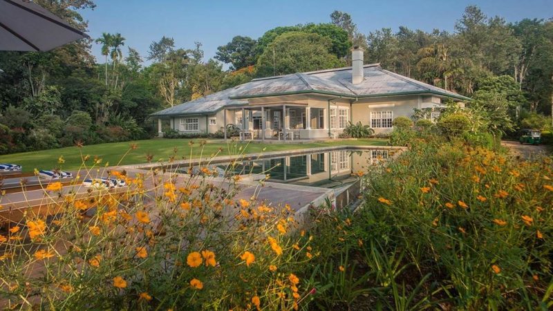 Jardin de l'hôtel Ninesskies dans la région du thé - Sri Lanka | Au Tigre Vanillé