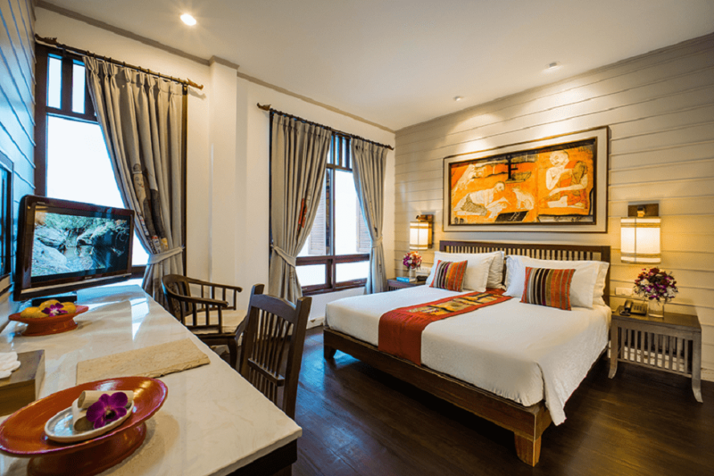 Chambre de l'hôtel Pukhananfa à Nan - Thailande | Au Tigre Vanillé