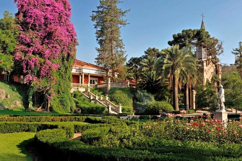 Jardin de l'hôtel Santa Rita de la route du Vin - Chili | Au Tigre Vanillé