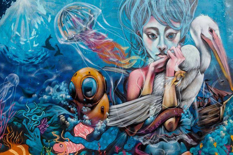 Dessins de street art à Valparaiso - Chili | Au Tigre Vanillé