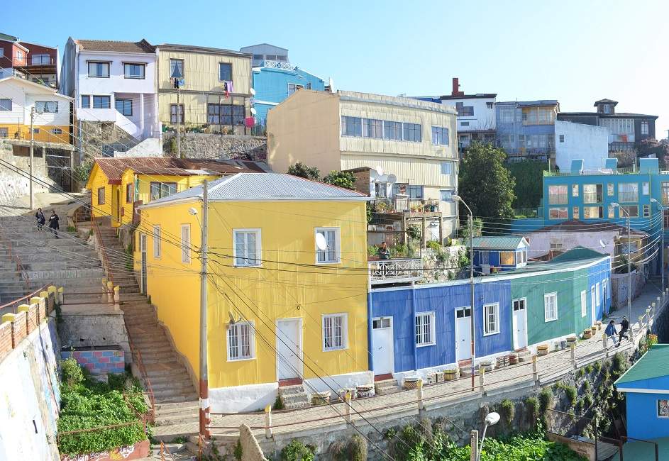 Maisons colorées de Valparaiso - Chili | Au Tigre Vanillé