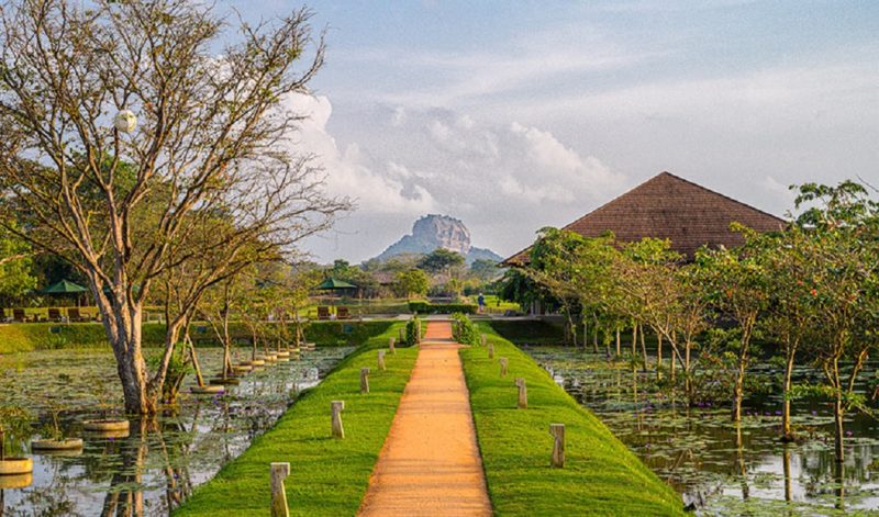 Jardin de l'hotel Water Garden à Sigiriya - Sri Lanka | Au Tigre Vanillé