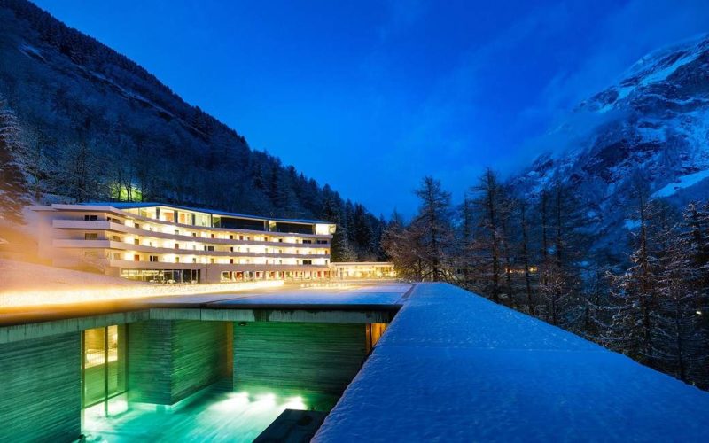 Batiment exterieur de thermes design à Vals dans les Grisons - Suisse | Au Tigre Vanillé