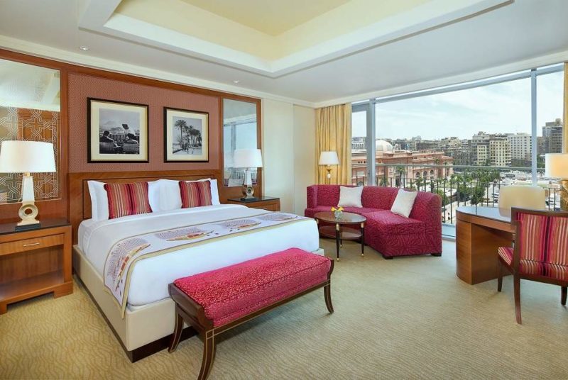 Chambre de l'hôtel The Nile Ritz Carlton au Caire - Egypte | Au Tigre Vanillé